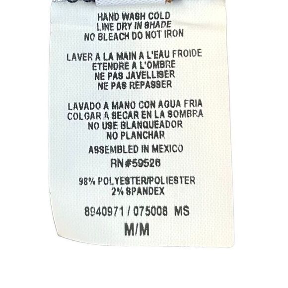 Becca Women's Blue Striped Romper Cover Up Swimsuit Size Medium - Picture 6 of 6